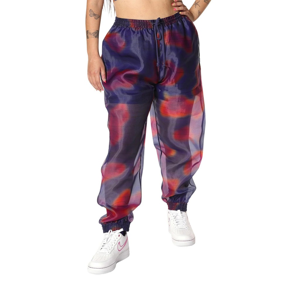 Melody Ehsani Organza Jogger Track Pants Multicolor XL